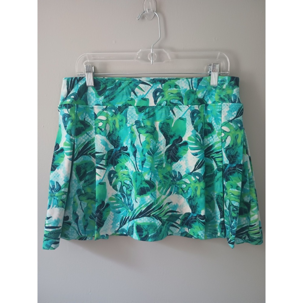 Tommy Bahama Women's Size Large Azure Lagoon‎ Golf Tennis Skort Pleated Tropical